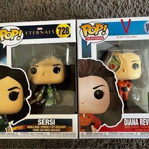 Diana Revealed and Sersi Funko pop NEW IN BOX